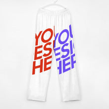Cargar imagen en el visor de la galería, Pantalón de pijama de algodón puro D31P para niño / niña personalizado con patrón foto texto