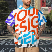 Cargar imagen en el visor de la galería, Sudadera con capucha de manga corta para mujer y hombre LM250 personalizado con patrón foto texto (impresión de imágenes múltiples)