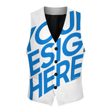 Cargar imagen en el visor de la galería, Chaleco de traje para hombre LTM00296 personalizado con patrón foto texto (impresión de imagen única)