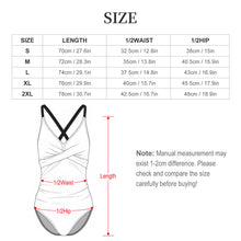 Cargar imagen en el visor de la galería, Bañador Entero Cruzado con Espalda Abierta Personalizable para Mujer