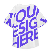 Cargar imagen en el visor de la galería, Camiseta de béisbol con botones de manga corta para hombre TSYX personalizado con patrón foto texto (impresión de imagen única)