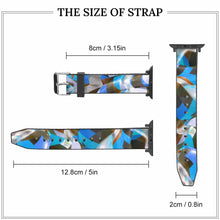 Cargar imagen en el visor de la galería, Correa Compatible de Reloj Correa de Cuero PU de Apple Watch para iWatch 5 / 4 / 3 / 2 / 1 con Estampado Frontal 3C0722006 Personalizada Impresion Completa con Foto Logo Patrón Texto