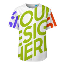 Cargar imagen en el visor de la galería, Camisa de manga corta sin cuello para hombre LM018 camisa de abuelo clásicapersonalizado con patrón foto texto (impresión de imágenes múltiples)