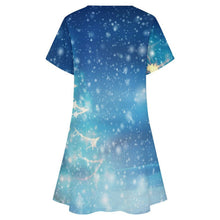 Cargar imagen en el visor de la galería, Short-sleeved Dress Christmas Tree, Starlight, Stars, Winter