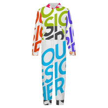 Cargar imagen en el visor de la galería, Mono con capucha de felpa elegante para niños y niñas LTWY87 con nombre personalizado con patrón foto texto (impresión de imágenes múltiples)