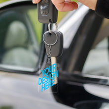 Cargar imagen en el visor de la galería, Llavero acrílico transparente (impresión a una cara) personalizado con patrón foto texto