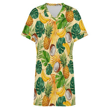 Cargar imagen en el visor de la galería, Casual Flared Sleeve V-Neck Dress 1 (3)