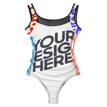 Cargar imagen en el visor de la galería, Novedad de 2024 Traje de baño SDS2006 para mujer una pieza monokini de tela de malla personalizado con patrón foto texto (impresión de imágenes múltiples)