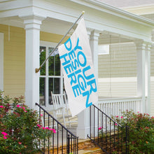 Cargar imagen en el visor de la galería, Bandera con dos agujeros personalizado con patrón foto texto