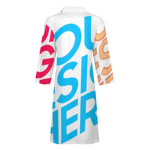 Cargar imagen en el visor de la galería, Albornoz de hombre LM003 pijama fino y cómodo personalizado con patrón foto texto (impresión de imágenes múltiples)