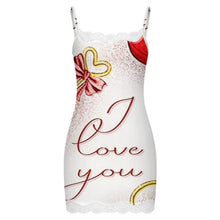 Cargar imagen en el visor de la galería, Strap Dress Love, Shrink, Key, Love You