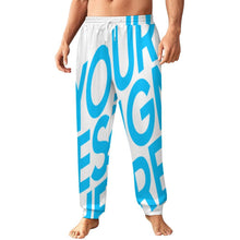Cargar imagen en el visor de la galería, Pantalones deportivos de cintura alta para hombre con bolsillos LM132 Talla XS-4XL personalizado con patrón foto texto (impresión de imagen única)