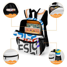 Cargar imagen en el visor de la galería, Mochila escolar infantil totalmente impresa, mochila escolar personalizado con patrón foto texto (impresión de imágenes múltiples)