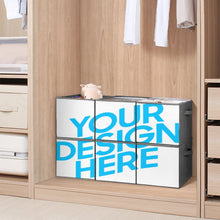 Cargar imagen en el visor de la galería, 6 cajas de almacenamiento plegables personalizado con patrón foto texto