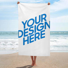 Cargar imagen en el visor de la galería, Toalla de playa grande toalla de sauna toalla de baño ligera (disponible en versión horizontal o vertical) personalizado con patrón foto texto