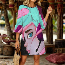 Cargar imagen en el visor de la galería, Vestido Casual Mujer con Manga de Volantes Personalizable