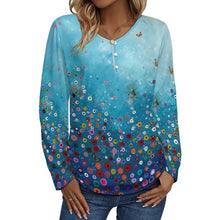 Cargar imagen en el visor de la galería, Camiseta Henley Personalizable de Manga Larga | Tacto Seda