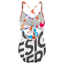 Cargar imagen en el visor de la galería, Traje de baño de una pieza para mujer SDSYY002 personalizado con patrón foto texto (impresión de imágenes múltiples)