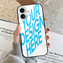 Cargar imagen en el visor de la galería, Funda de vidrio para iPhone 16 de Apple personalizado con patrón foto texto