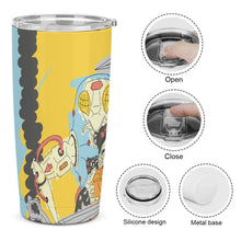 Cargar imagen en el visor de la galería, Vaso de Viaje Acero Inoxidable 304 Personalizable | Térmico con Pajita