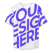 Cargar imagen en el visor de la galería, Camisa de hombre de manga corta sin cuello LM018 personalizado con patrón foto texto (impresión de imagen única)