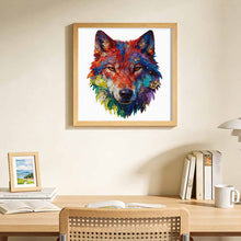 Cargar imagen en el visor de la galería, Puzzles / Rompecabezas con forma irregular de cabeza de lobo personalizado con Impresión Completa de Una Imagen con Foto Logo Patrón Texto