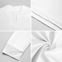 Cargar imagen en el visor de la galería, Camiseta de Seda Fría de Secado Rápido para Hombre con Cuello en V Irregular MWL698 personalizado con patrón foto texto (impresión de imágenes múltiples)