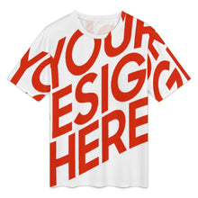 Cargar imagen en el visor de la galería, Camiseta NT de corte clásico manga corta y cuello redondo para mujeres y hombres personalizado con patrón foto texto (impresión de imagen única)