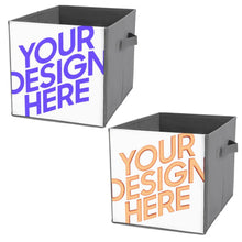Cargar imagen en el visor de la galería, Caja de almacenaje plegable con diseno personalizado personalizada de tus textos o fotos