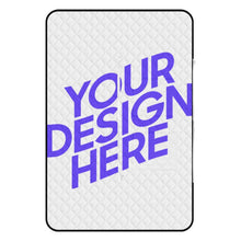 Cargar imagen en el visor de la galería, Alfombra de picnic con bolso plegable estilo cremallera personalizado con patrón foto texto