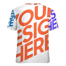 Cargar imagen en el visor de la galería, Camiseta NT unisex de cuello redondo y ajuste regular de manga corta personalizado con patrón foto texto (impresión de imágenes múltiples)