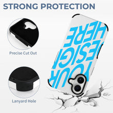 Cargar imagen en el visor de la galería, Funda para móvil de piel sintética para iPhone 16 personalizado con patrón foto texto