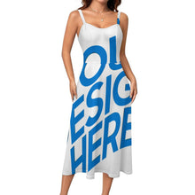Cargar imagen en el visor de la galería, Vestido sin tirantes para mujer LM467 personalizado con patrón foto texto