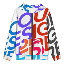 Cargar imagen en el visor de la galería, Sudadera con Cremallera para Adolescentes LM516 personalizado con patrón foto texto (impresión de imágenes múltiples)