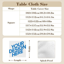 Cargar imagen en el visor de la galería, Mantel cuadrado Oxford JJ05191112 personalizado con patrón foto texto