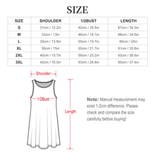 Cargar imagen en el visor de la galería, Vestido sin mangas para mujer LM412 personalizado con patrón foto texto