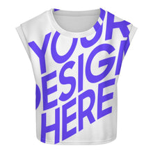 Cargar imagen en el visor de la galería, Chaleco de punto con mangas cortas para mujer LM563 personalizado con patrón foto texto (impresión de imagen única)