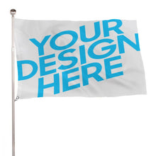 Cargar imagen en el visor de la galería, Bandera con dos agujeros personalizado con patrón foto texto