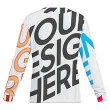 Cargar imagen en el visor de la galería, Camiseta de Seda Fría de Secado Rápido para Hombre con Cuello en V Irregular MWL698 personalizado con patrón foto texto (impresión de imágenes múltiples)