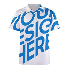 Cargar imagen en el visor de la galería, Polo de Seda Hielo de Verano para Hombre B612 personalizado con patrón foto texto (impresión de imagen única)
