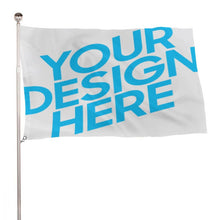Cargar imagen en el visor de la galería, Bandera con dos agujeros personalizado con patrón foto texto