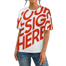 Cargar imagen en el visor de la galería, Camiseta NT de corte clásico manga corta y cuello redondo para mujeres y hombres personalizado con patrón foto texto (impresión de imagen única)