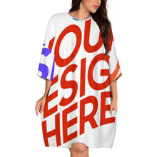 Cargar imagen en el visor de la galería, Pijama de felpa para mujer talla grande LM475 personalizado con patrón foto texto (impresión de imágenes múltiples)