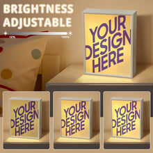 Cargar imagen en el visor de la galería, Espejo de luz nocturna personalizado con patrón foto texto