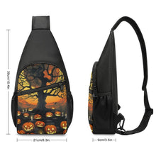Cargar imagen en el visor de la galería, Mochila Cruzada Gran Capacidad Personalizada | Bolso Sling con Llavero (39cm)