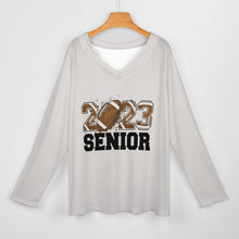 Cargar imagen en el visor de la galería, Camiseta Cuello V Doble Capa Personalizada | Oversize S-5XL
