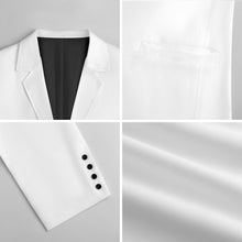 Cargar imagen en el visor de la galería, Traje de 2 botones para hombre LTM100852 personalizado con patrón foto texto (impresión de imágenes múltiples)