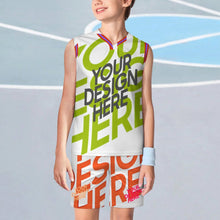 Cargar imagen en el visor de la galería, Camiseta de baloncesto con cuello en V para adolescentes KTZ personalizado con patrón foto texto