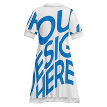 Cargar imagen en el visor de la galería, Vestido de Navidad para niñas personalizado con patrón foto texto