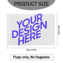 Cargar imagen en el visor de la galería, Bandera para coche personalizado con patrón foto texto